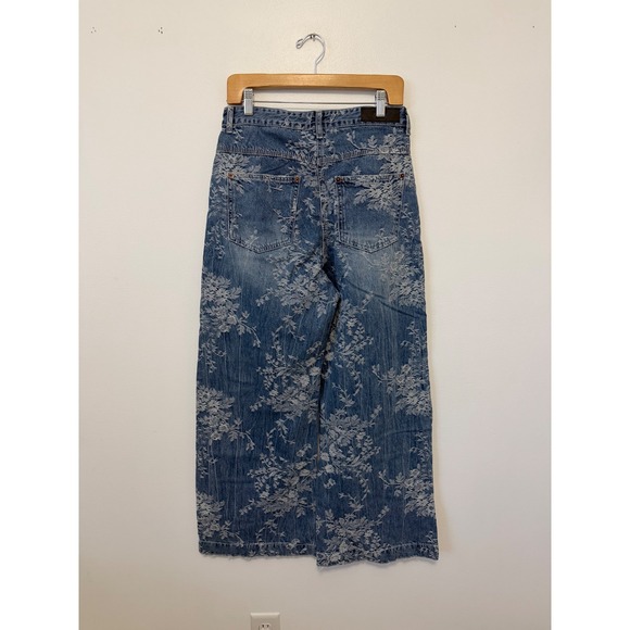 ANGGAE Flower Jacquard Artist Denim Pants – Size Medium (002) – NWT - Picture 6 of 8